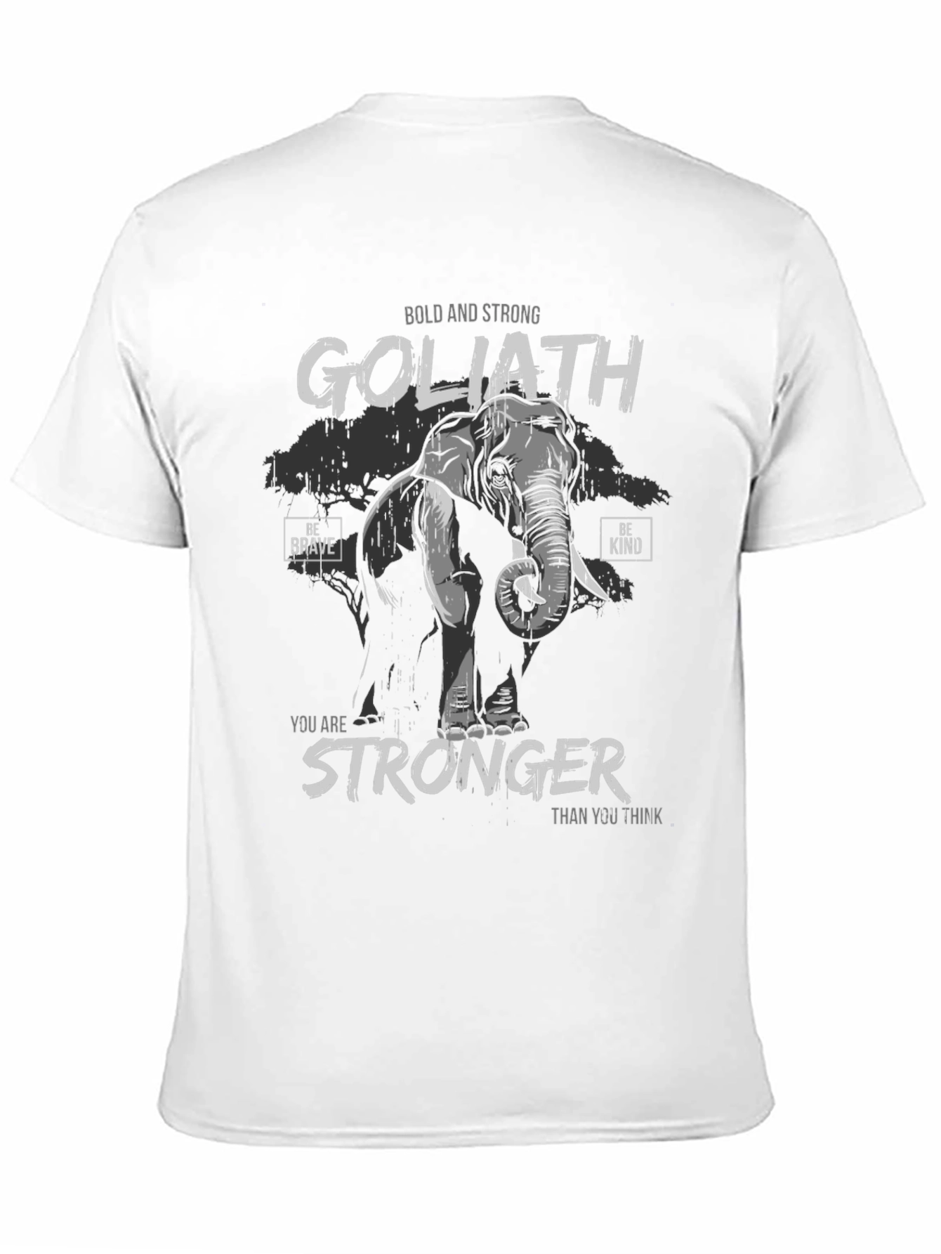 Camiseta Negra Goliath: Fuerte y Audaz