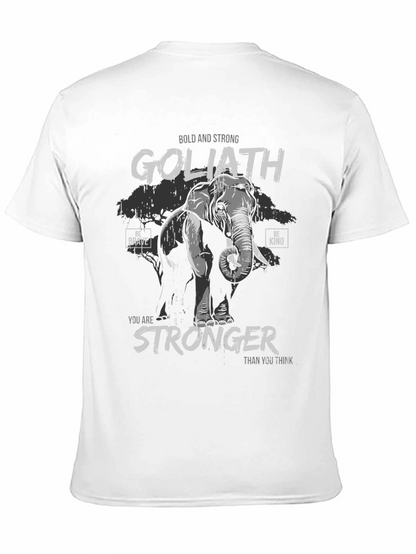 Camiseta Negra Goliath: Fuerte y Audaz