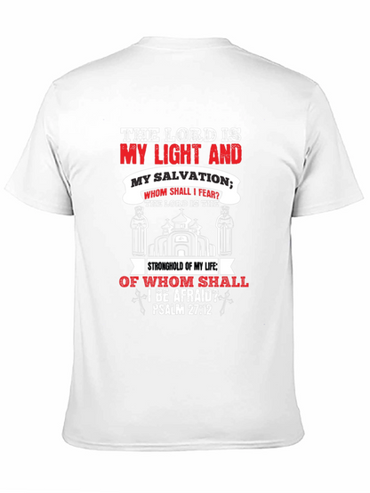 Camiseta Cristiana: La Luz y Salvación del Señor