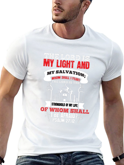 Camiseta Cristiana: La Luz y Salvación del Señor