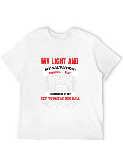 Camiseta Cristiana: La Luz y Salvación del Señor