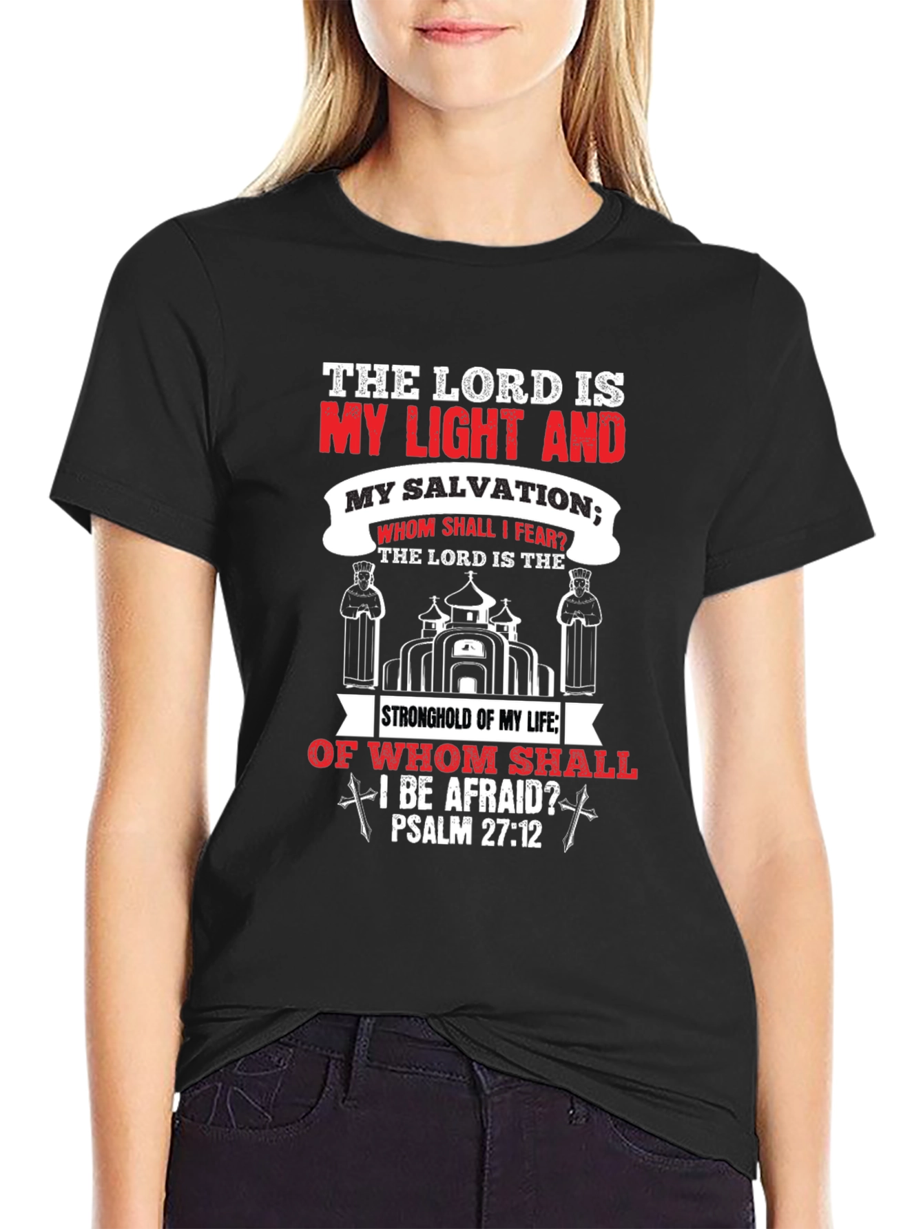 Camiseta Cristiana: La Luz y Salvación del Señor