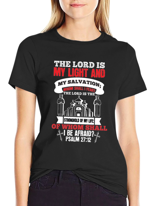 Camiseta Cristiana: La Luz y Salvación del Señor