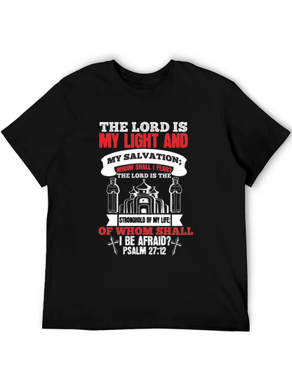 Camiseta Cristiana: La Luz y Salvación del Señor