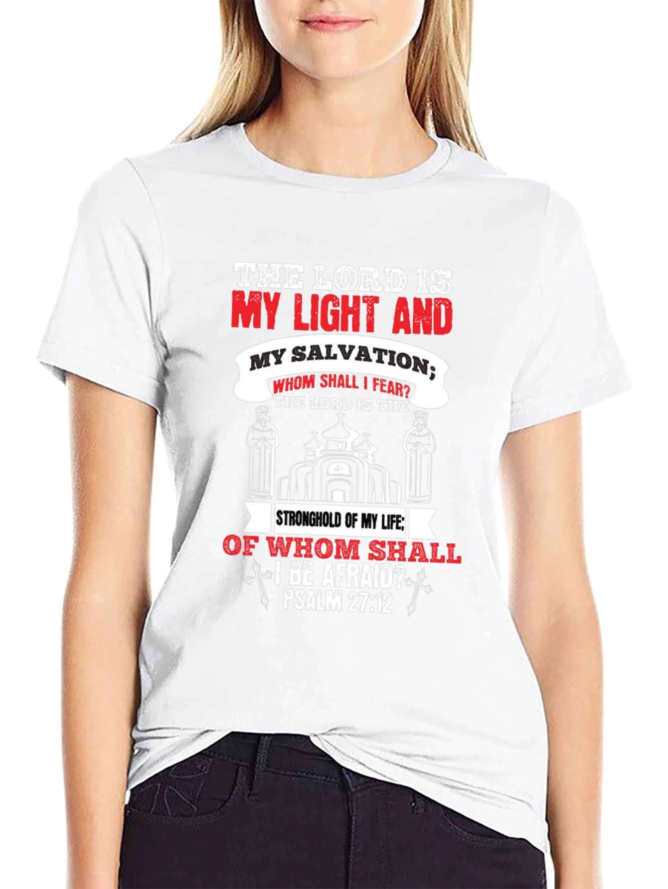 Camiseta Cristiana: La Luz y Salvación del Señor