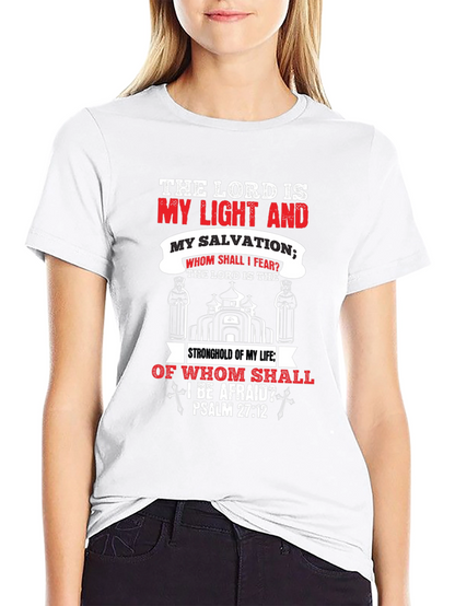 Camiseta Cristiana: La Luz y Salvación del Señor