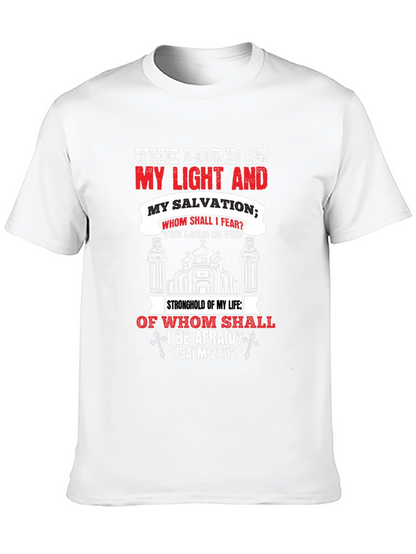Camiseta Cristiana: La Luz y Salvación del Señor
