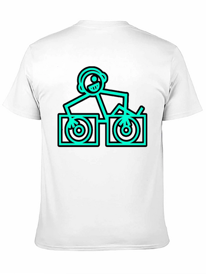 Camiseta Negra DJ Stick Figure - Estilo Único