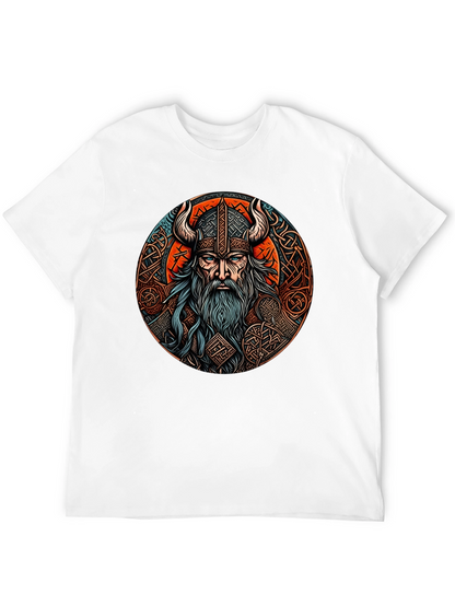 Camiseta Negra Vikingo Odin Diseño Épico