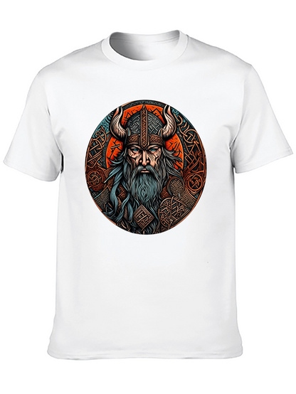 Camiseta Negra Vikingo Odin Diseño Épico