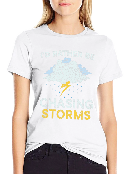 Camiseta Negra Cazador de Tormentas para Aventura