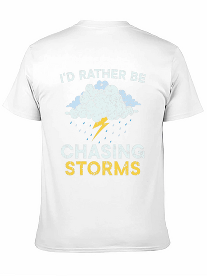 Camiseta Negra Cazador de Tormentas para Aventura