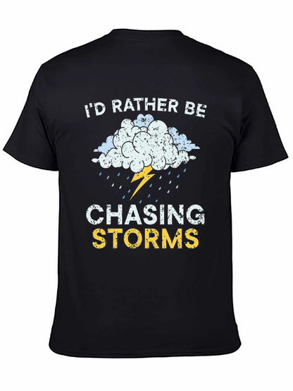 Camiseta Negra Cazador de Tormentas para Aventura