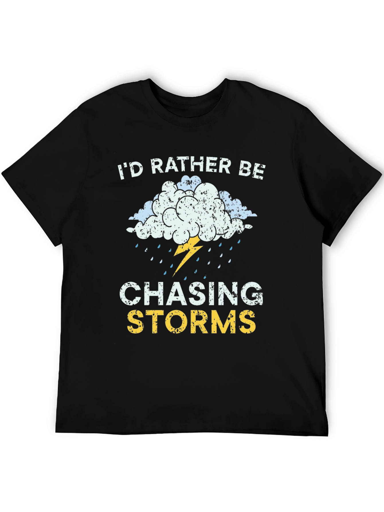 Camiseta Negra Cazador de Tormentas para Aventura