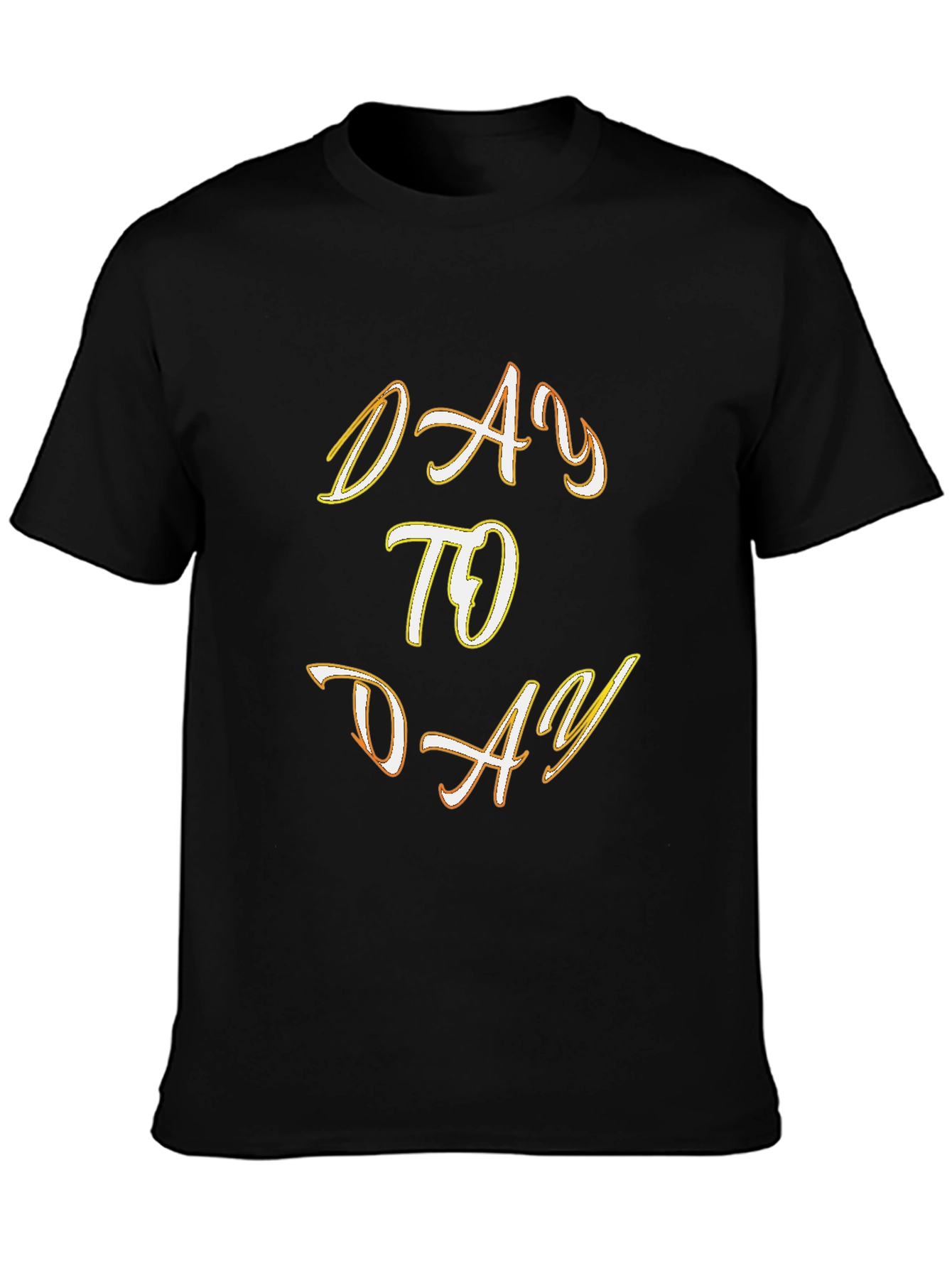 Camiseta Negra con Diseño Day to Day