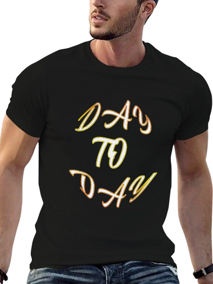 Camiseta Negra con Diseño Day to Day