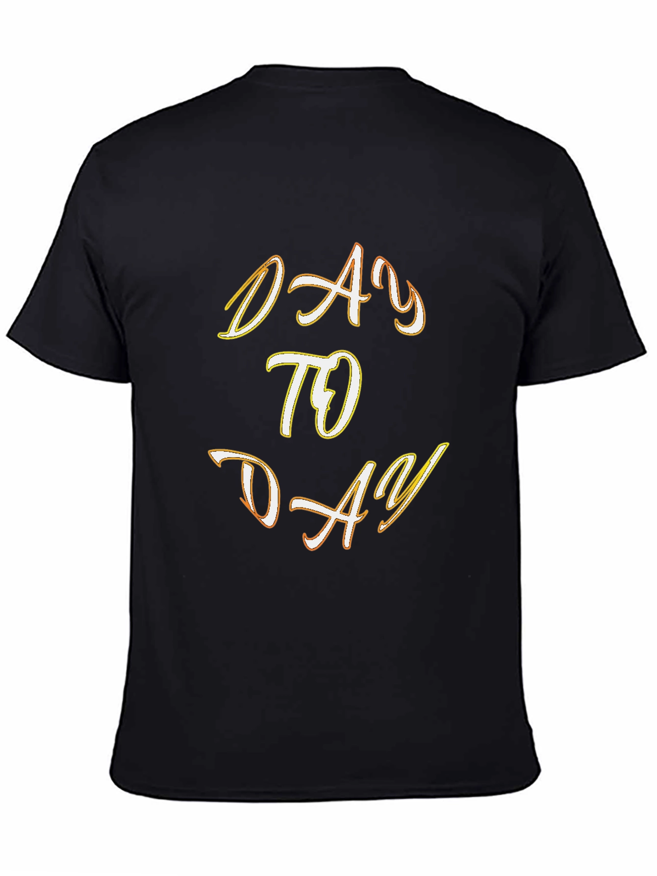 Camiseta Negra con Diseño Day to Day