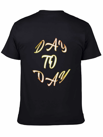 Camiseta Negra con Diseño Day to Day