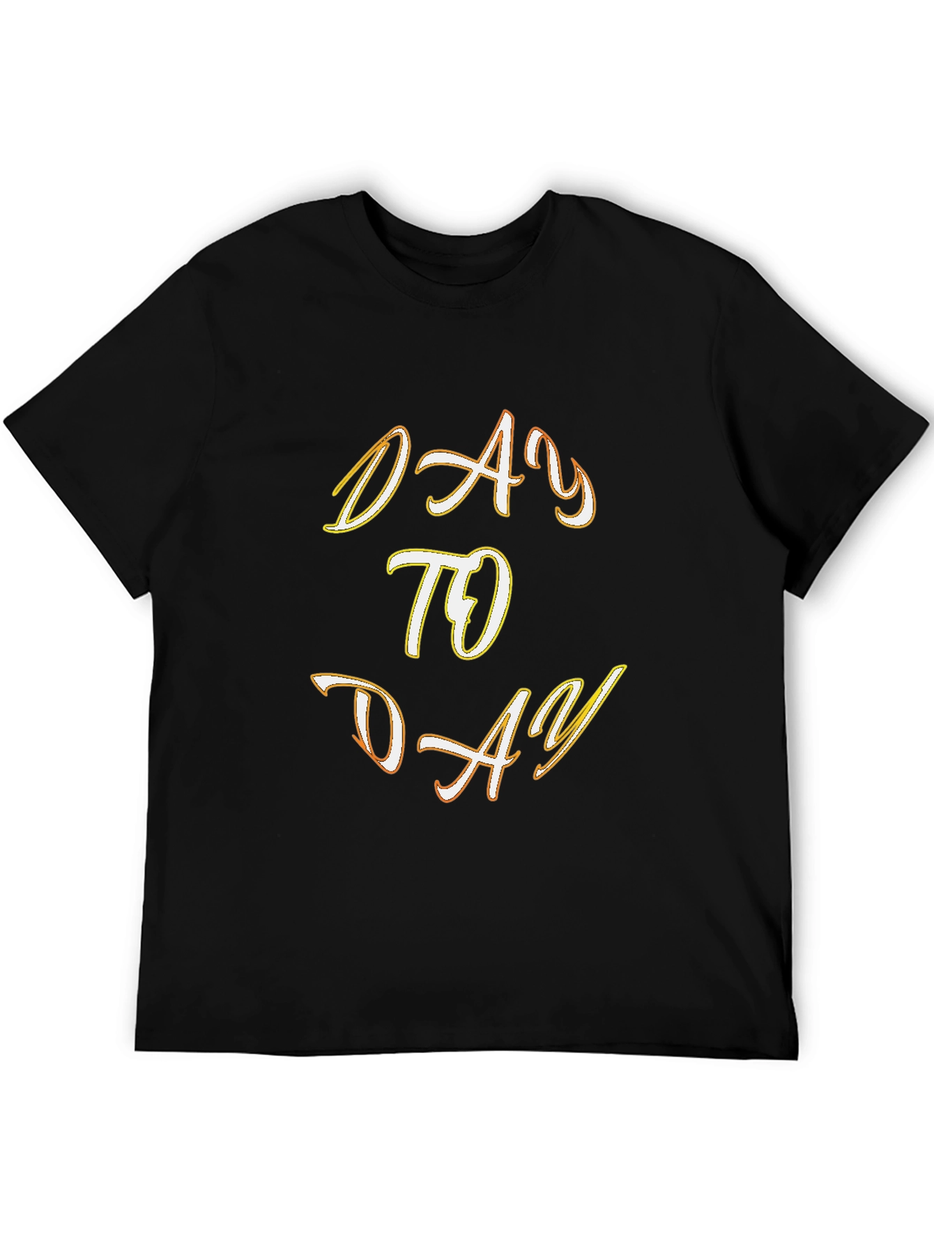 Camiseta Negra con Diseño Day to Day