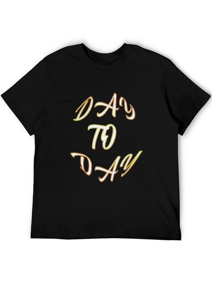 Camiseta Negra con Diseño Day to Day