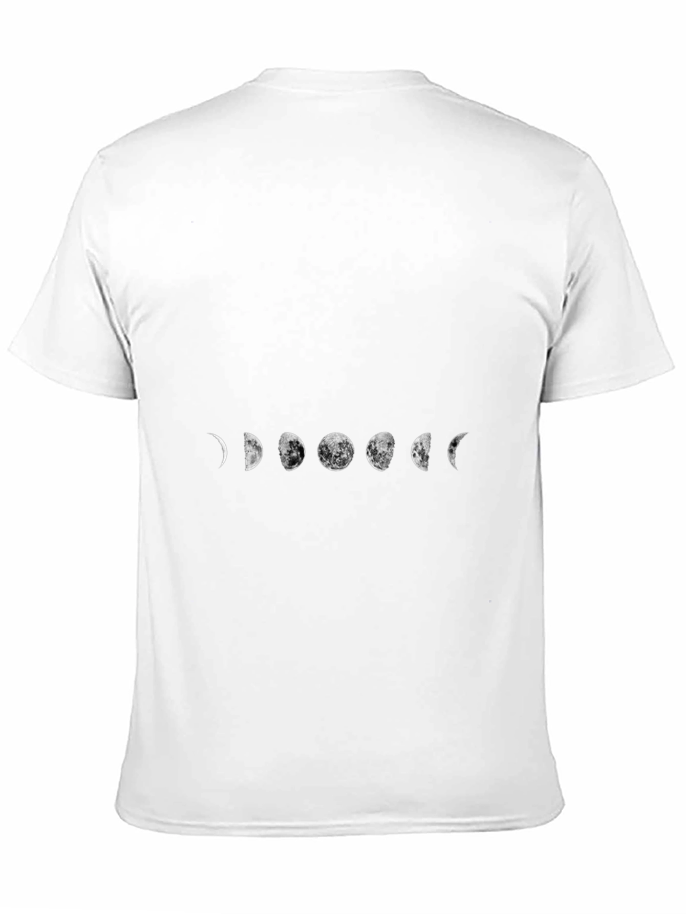 Camiseta Negra Fases Lunares
