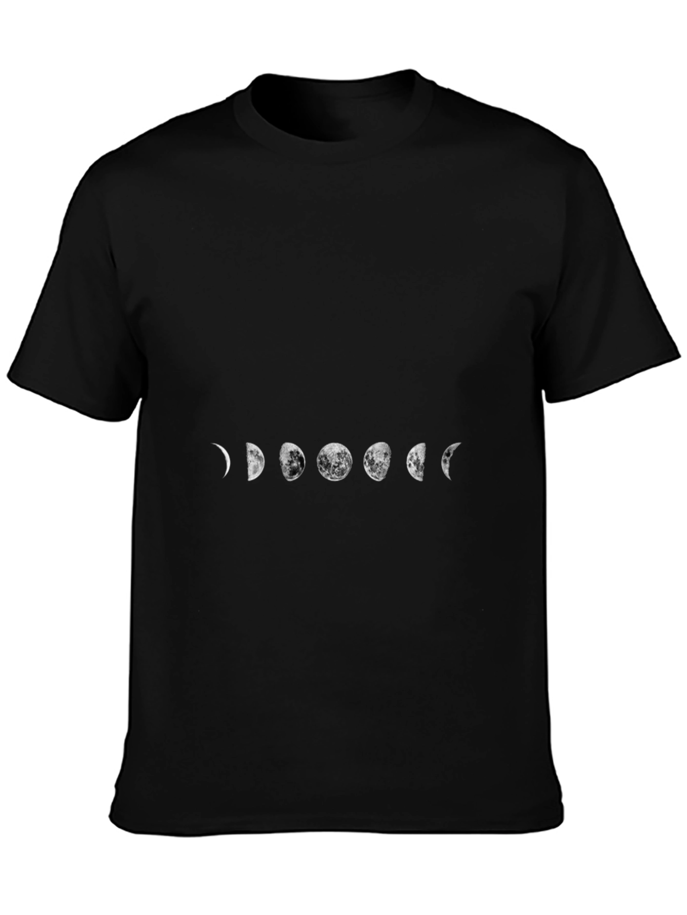 Camiseta Negra Fases Lunares