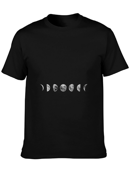 Camiseta Negra Fases Lunares