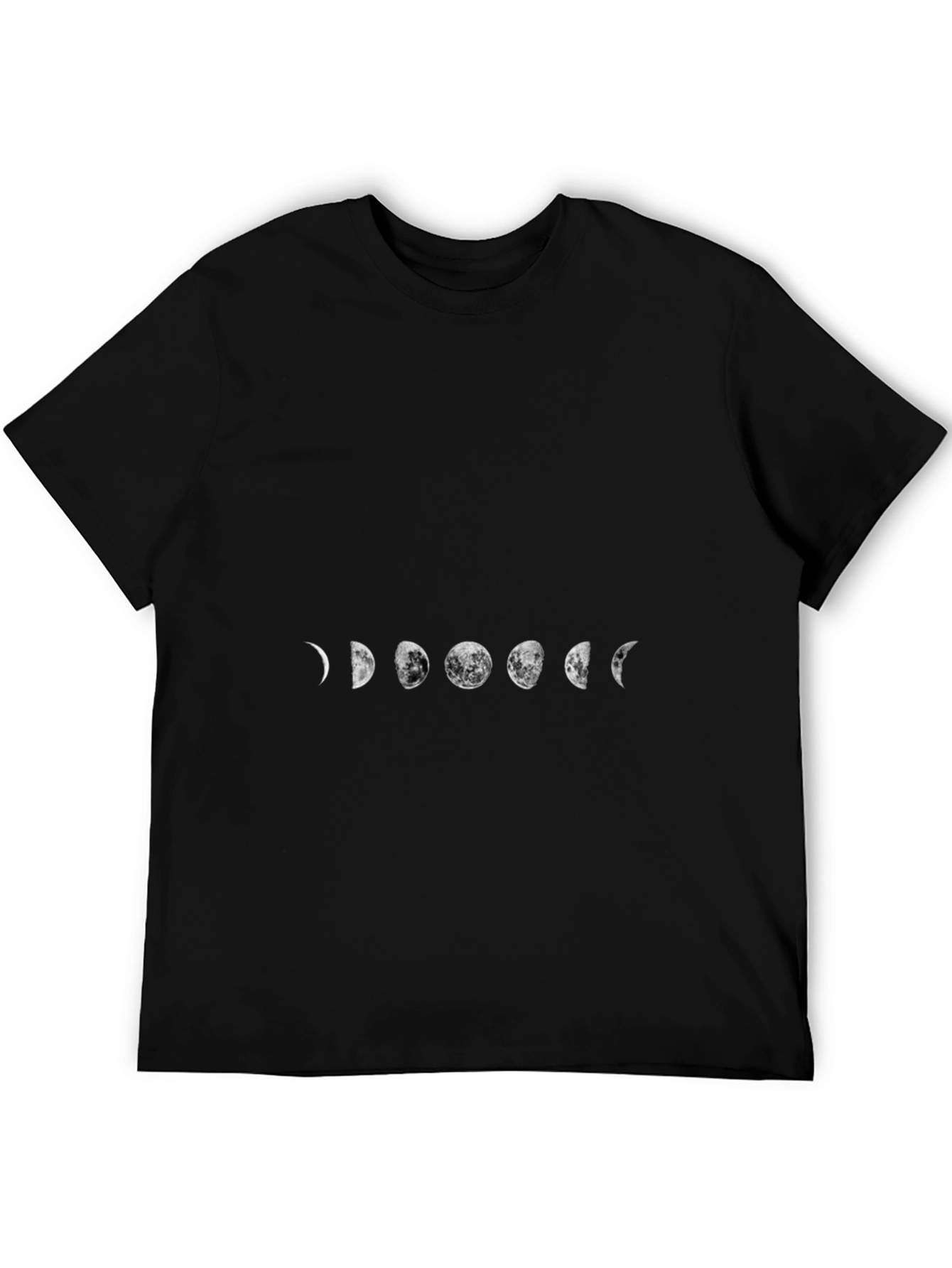 Camiseta Negra Fases Lunares