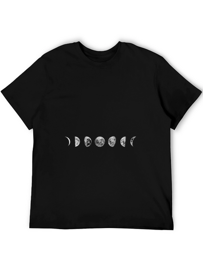 Camiseta Negra Fases Lunares