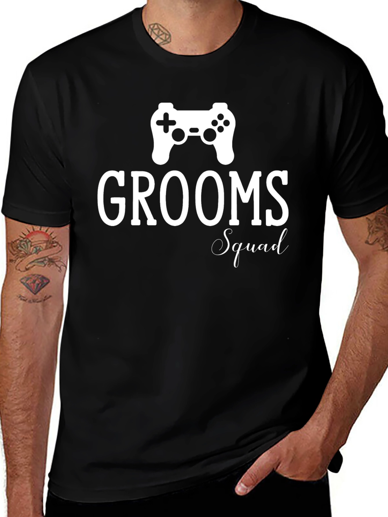 Camiseta Grooms Squad para Despedida de Soltero