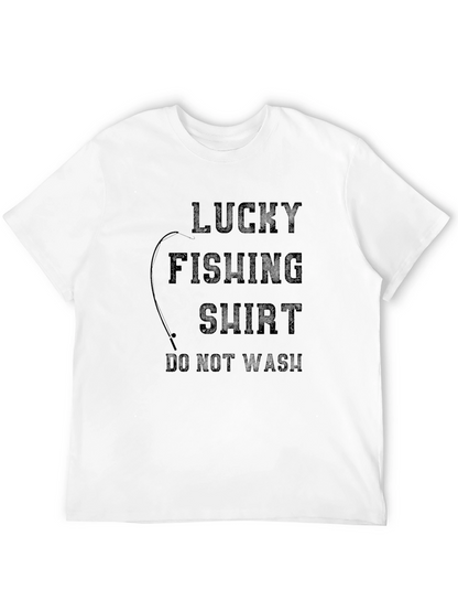 Camiseta Negra de Pesca de la Suerte