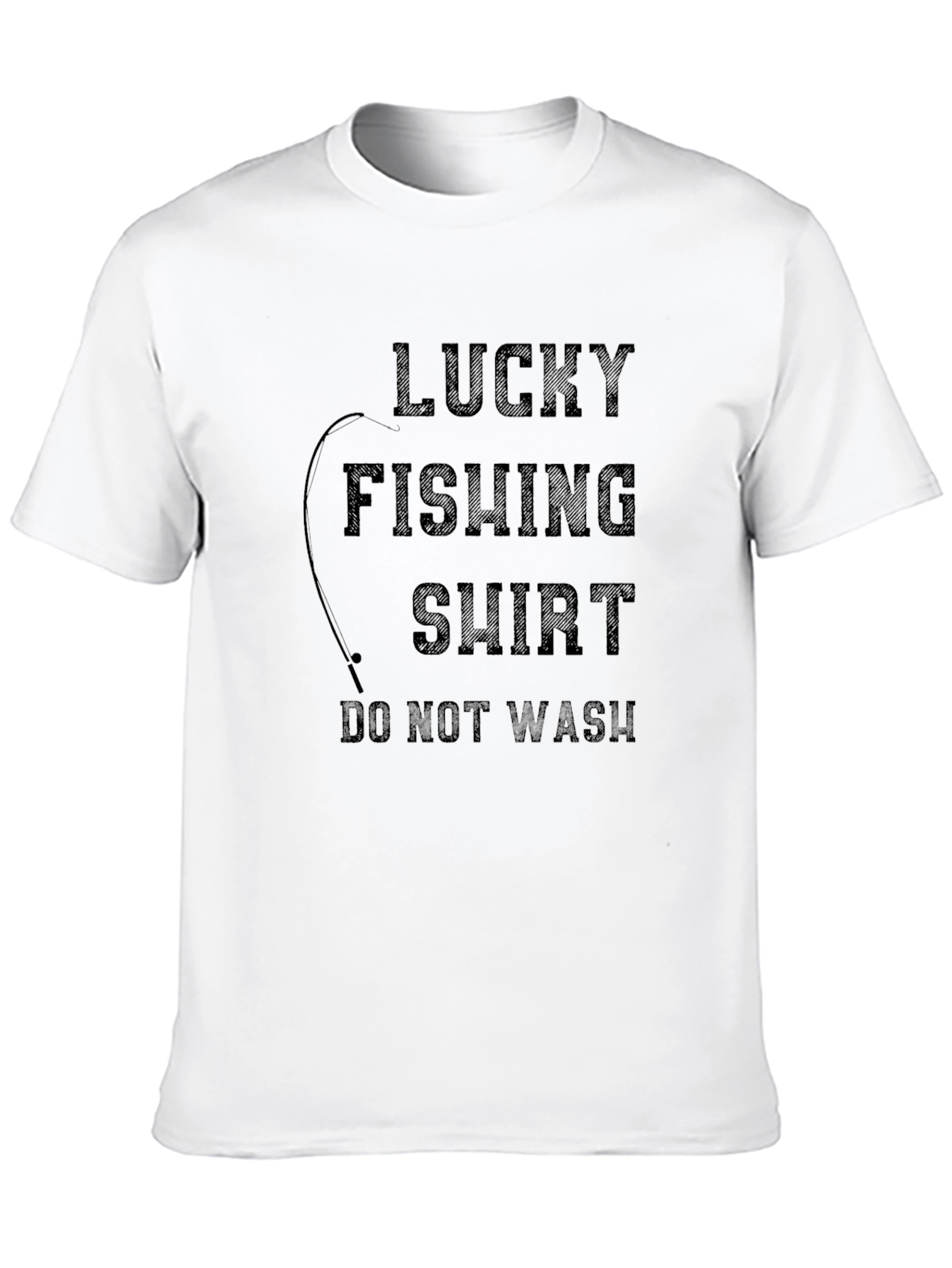 Camiseta Negra de Pesca de la Suerte