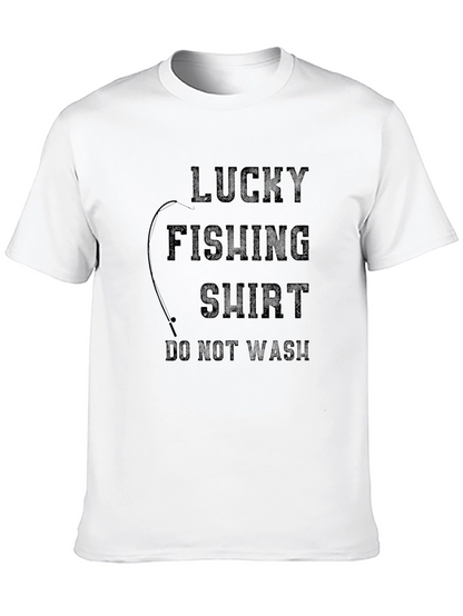 Camiseta Negra de Pesca de la Suerte