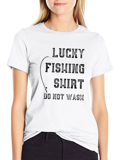 Camiseta Negra de Pesca de la Suerte