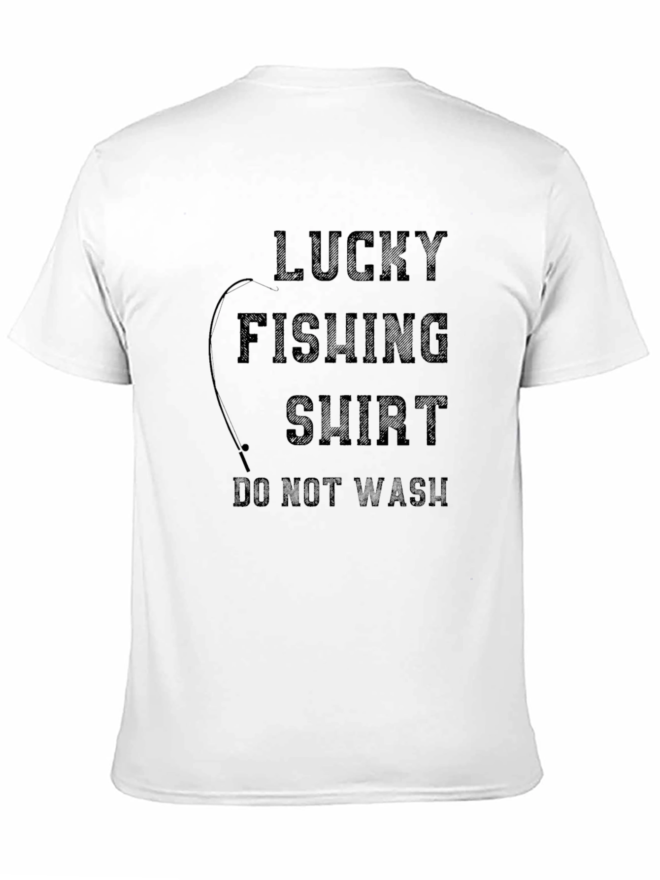 Camiseta Negra de Pesca de la Suerte