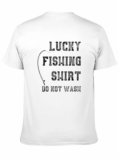 Camiseta Negra de Pesca de la Suerte