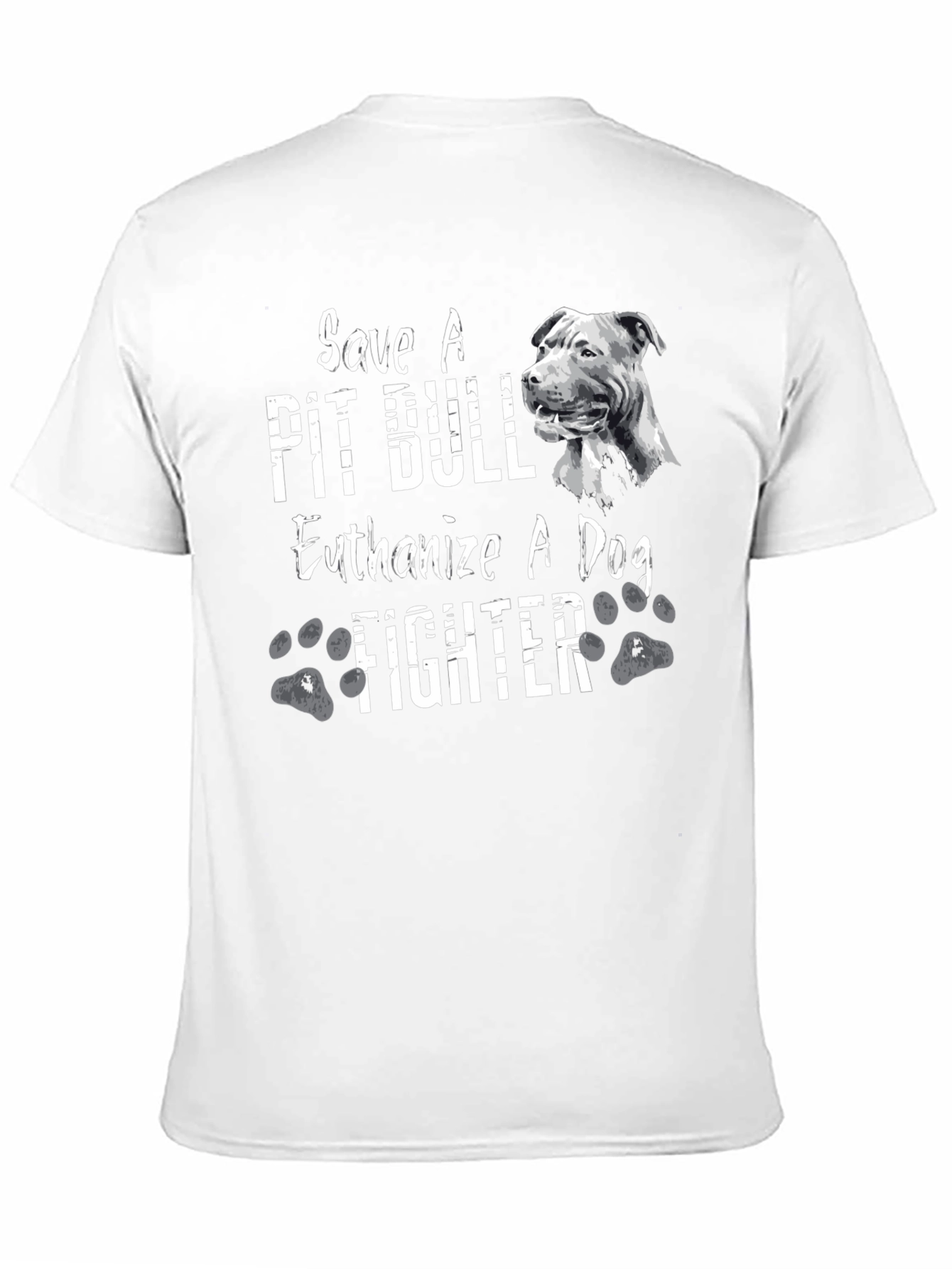Camiseta Negra Salva un Pit Bull