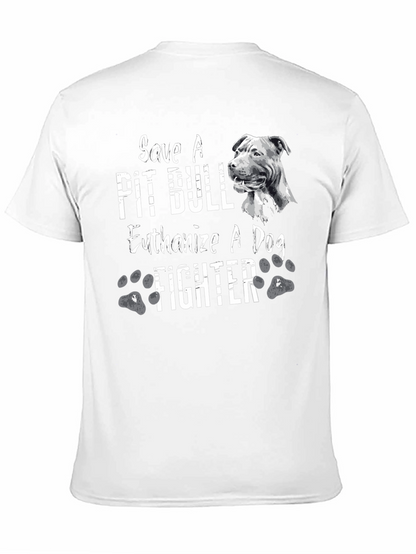 Camiseta Negra Salva un Pit Bull