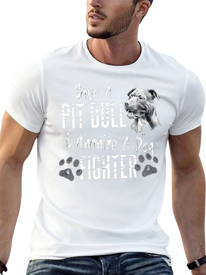 Camiseta Negra Salva un Pit Bull
