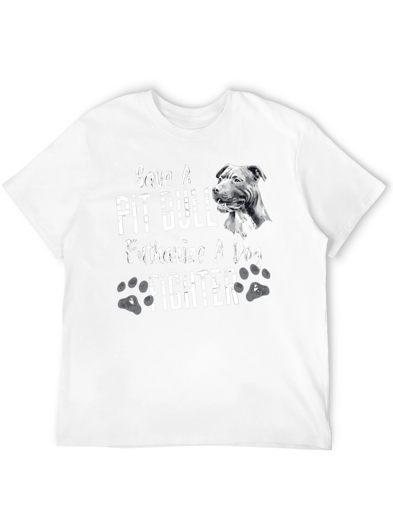 Camiseta Negra Salva un Pit Bull