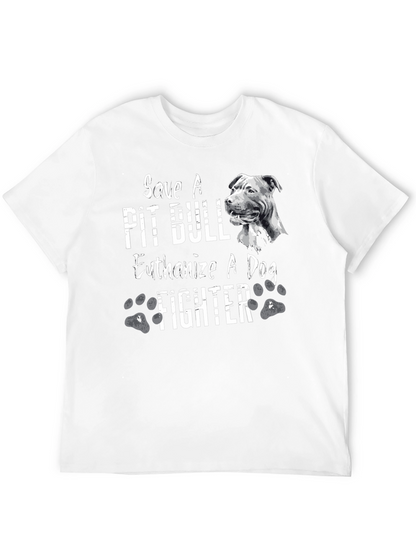 Camiseta Negra Salva un Pit Bull