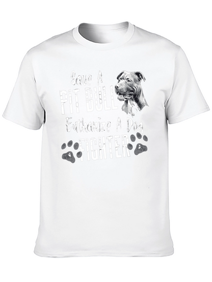 Camiseta Negra Salva un Pit Bull