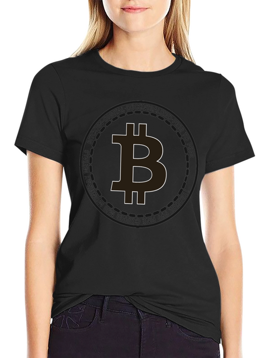 Camiseta Negra Bitcoin para Hombre