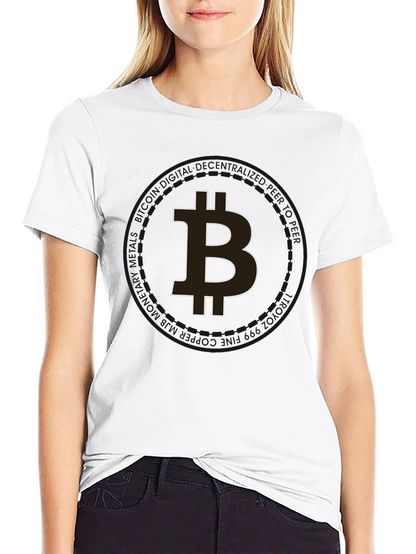 Camiseta Negra Bitcoin para Hombre