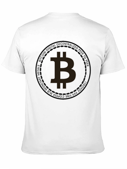 Camiseta Negra Bitcoin para Hombre