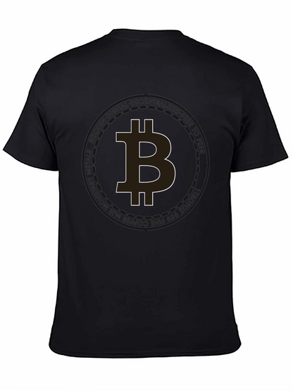 Camiseta Negra Bitcoin para Hombre