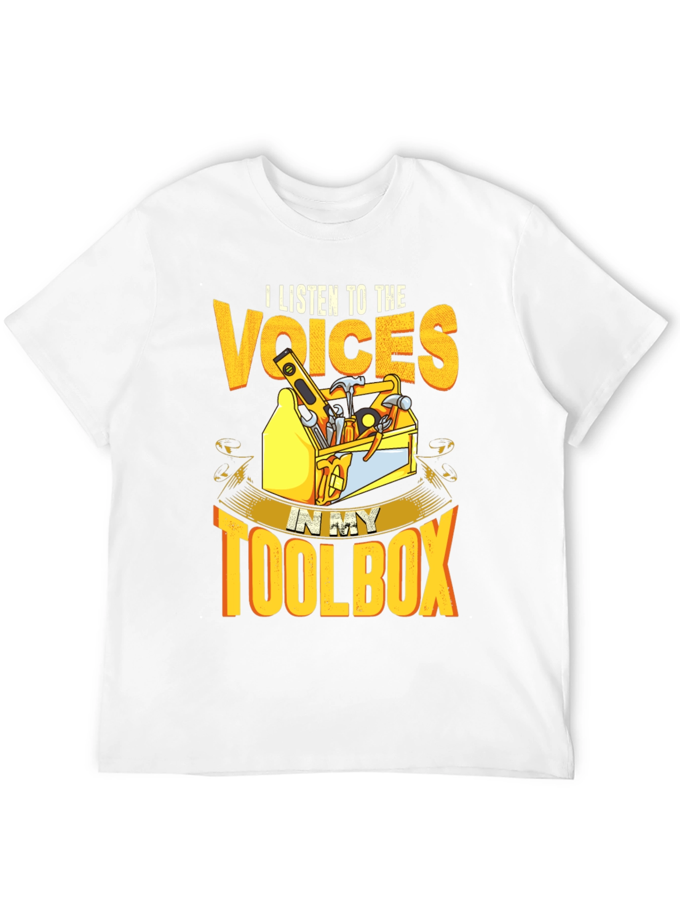 Camiseta Negra Voces en mi Caja de Herramientas