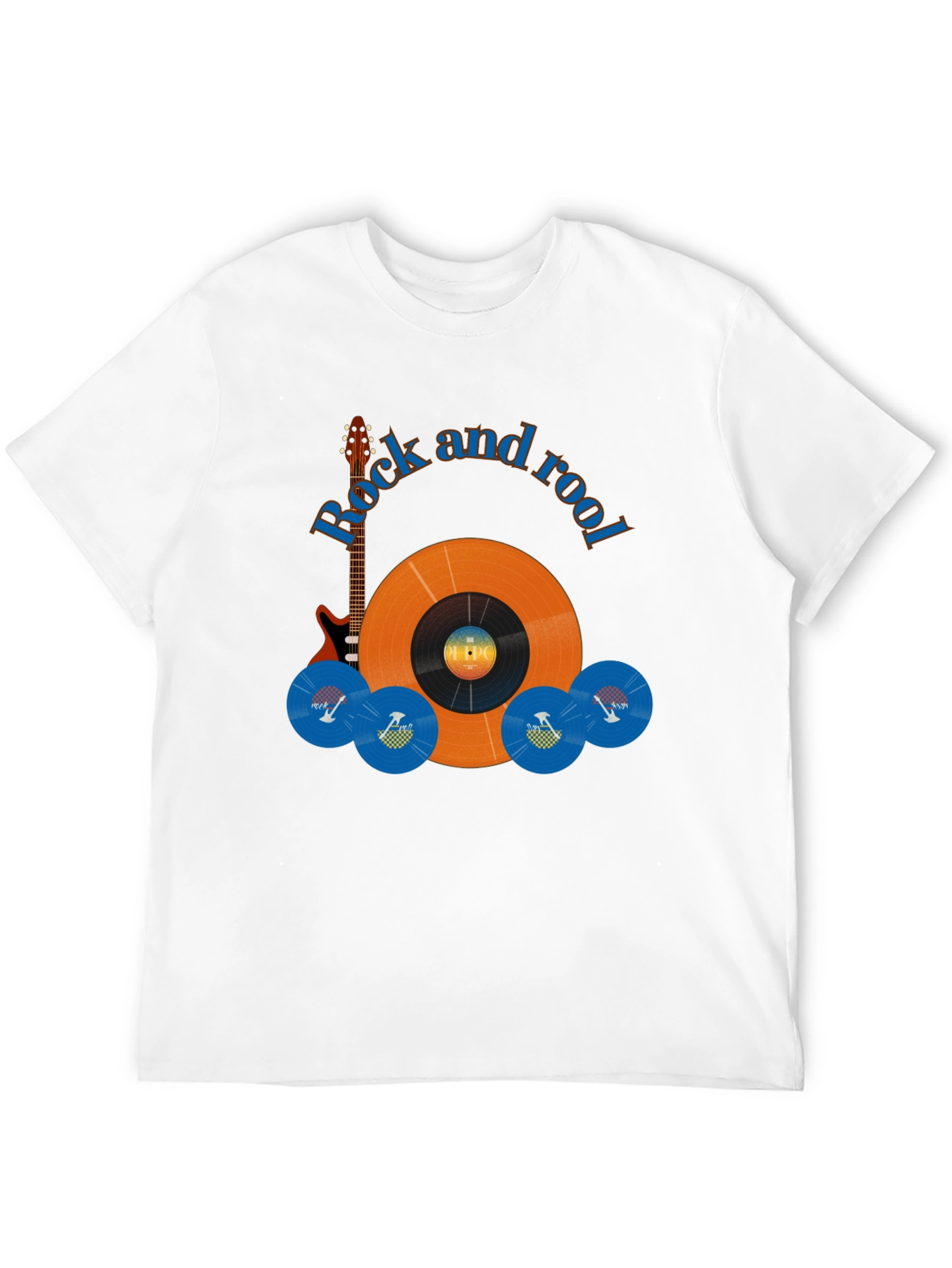 Camiseta Negra Rock and Rool para Hombre