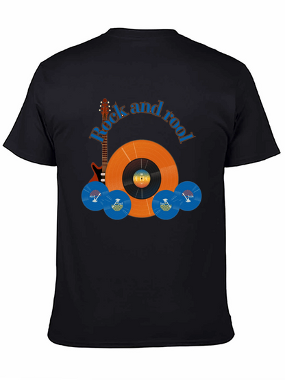 Camiseta Negra Rock and Rool para Hombre