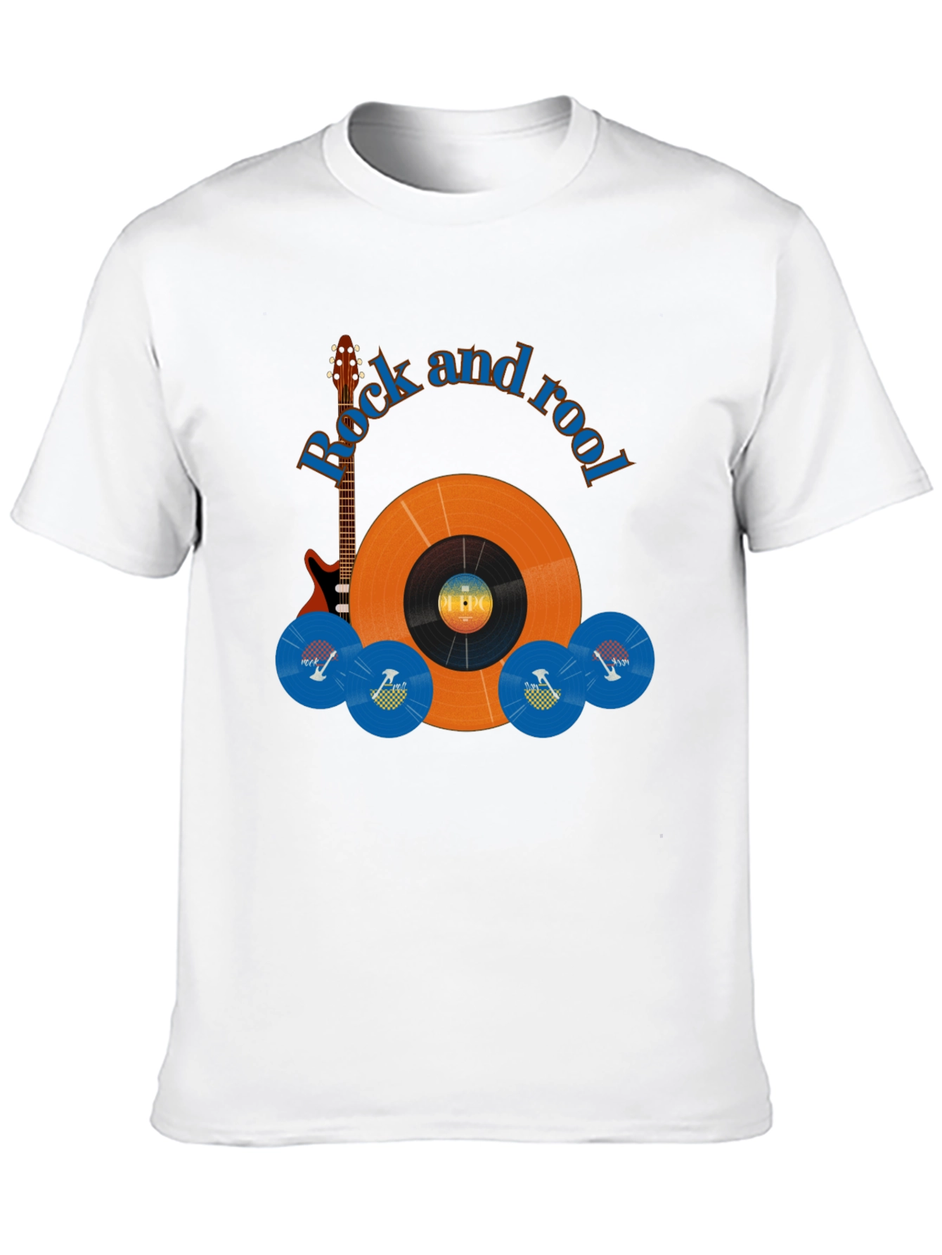 Camiseta Negra Rock and Rool para Hombre